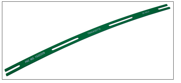 Peco 552-NT36 Tracksetta Track Laying Template -- 36" 91.5cm Radius Curve, N Scale