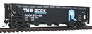 WalthersTrainline 931-1423 Offset Hopper - Ready to Run -- Rock Island (black, blue, white), HO Scale