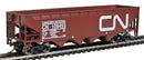 WalthersTrainline 931-1424 Offset Hopper - Ready to Run -- Canadian National (brown, white; Large Logo), HO Scale