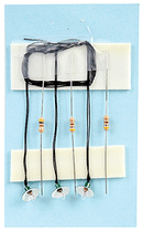 Miniatronics MNT7231503 Old Fashioned Green & White Lamp Shades [3 Units], HO Scale