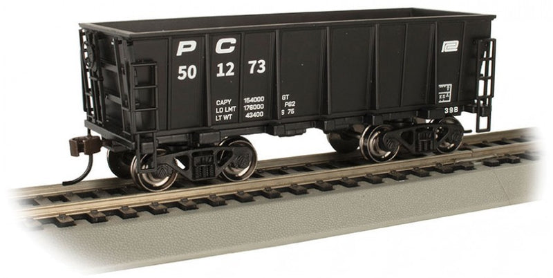 Bachmann 18607 Ore Car - Ready to Run - Silver Series(R) -- Penn Central 501273 (black), HO Scale