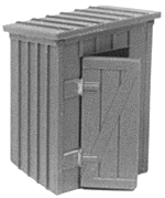 Micro Engineering 80151 Outhouse pkg(2), N Scale