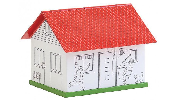 Faller Gmbh 150191 Paintable House - Basic -- Fold & Snap Cardstock Kit, HO Scale