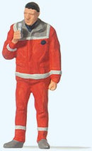 Paramedic Individual Figure -- Red Uniform, HO
