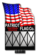 Miller Engineering Animation 9481 Large Patriot Flag Company Animated Sign, Large