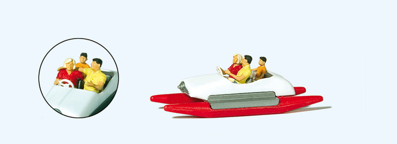 Preiser Kg 10683 Pedal Boat w/Family -- Set