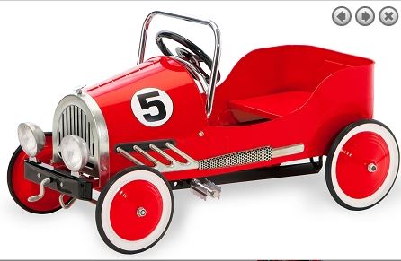 Morgan Cycle 21114 Retro Style Steel Pedal Car RED