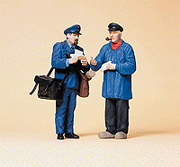 Pedestrians 1/24 Scale -- Letter Carrier & Letter Recipient, G