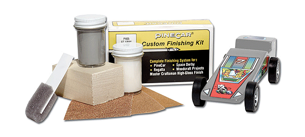 Woodland Scenics 405 PineCar(R) Custom Finishing Kits -- GT Gray