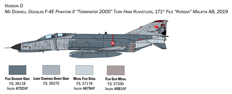 Italeri 1448 - SCALE 1 : 72 F-4E/F Phantom II