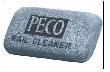 Peco 552-PL41 Abrasive Rubber Block Rail/Track Cleaner