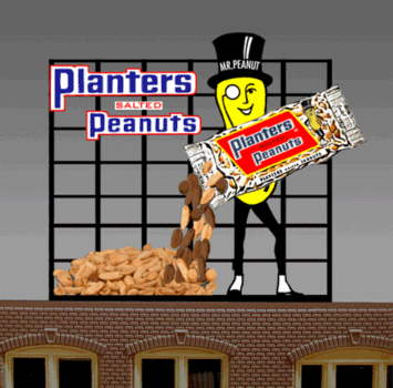 Miller Engineering Animation 7062 Planters Peanuts, Small