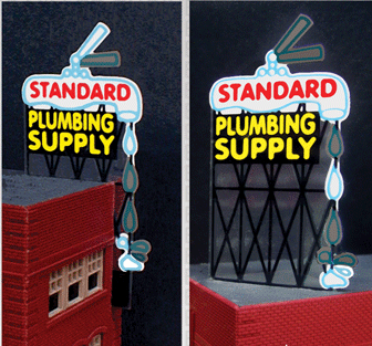 Miller Engineering Animation 9181 Standard Plumbing Supply Animated Billboard, Large