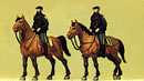 Police Mounted On Horseback -- United States Police in Modern Uniform pkg(2), HO