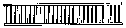 San Juan Details (formerly Grandt Line) 5083 Porch/Lanai Railing -- Scale 35" High, HO Scale