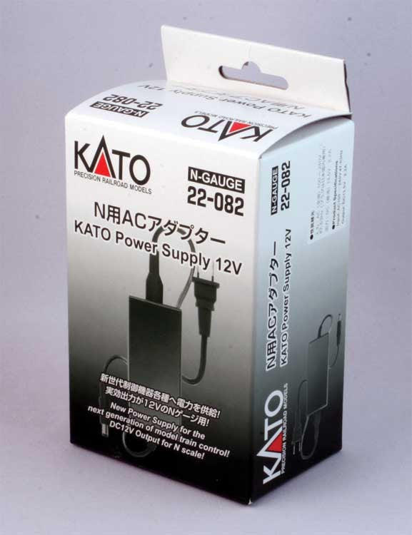 Kato KAT22-082 Power Supply - 12 Volts -- For Use with Smart Controller and Sound Box, N Scale