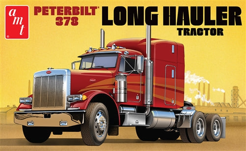 AMT Model Kits AMT1169 PETERBILT 378 LONG HAULER SEMI TRACTOR 1:24 SCALE MODEL KIT