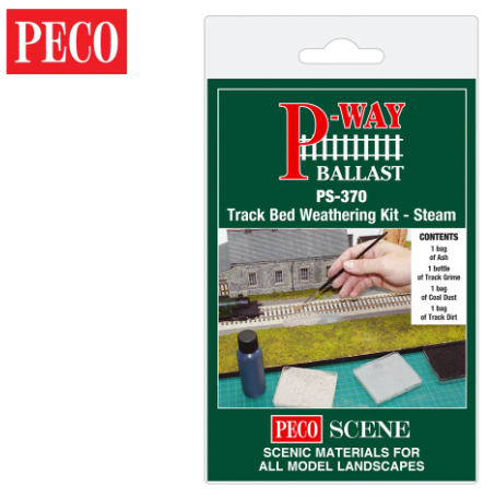 Peco PS-370 Track Bed Weathering Kit - Steam