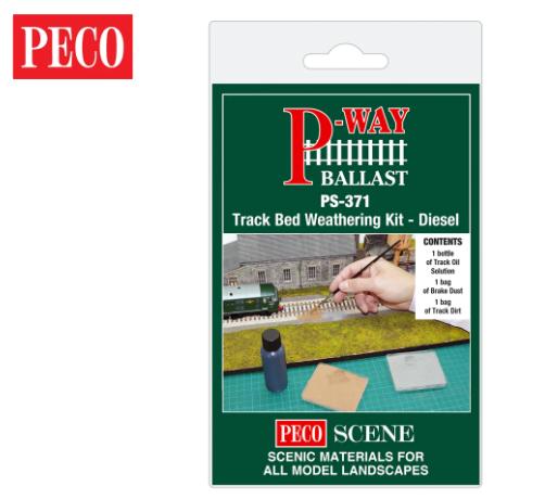 Peco PS-371 Track Bed Weathering Kit - Diesel