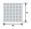 Plastruct 91544 PS-44 15:64 SQUARE TILE 2PK