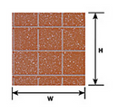 Plastruct 91545 PS-45 1:2 SQUARE TILE 2PK