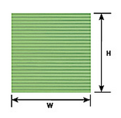 Plastruct 91550 PS-47 2pk CLAPBOARD SHEET 1/16