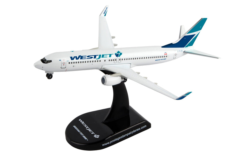 Daron PS5815-1 POSTAGE STAMP WESTJET 737-800 1/300