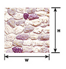 Plastruct 91559 PS-60 1:35 STONE WALL SHEET