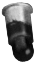 Brawa Modellspielwaren 3341 Push-In Bulb -- For Marklin, 19V, 50mA (red)