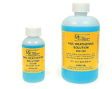 Micro Engineering 49103 Rail Weathering Solution -- 4oz 118mL, All Scales