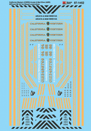 Microscale Industries 60-1452 Railroad Decal Set -- California Western CWRR, Arcata & Mad River AMR GP9 & GE 44-Ton Diesel Locos, N Scale