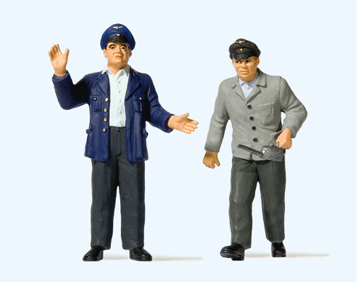 Railroad Engineer & Fireman Standing --
