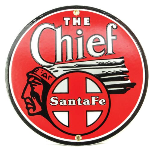 Phil Derrig Designs 102 Railroad Sign -- Atchison, Topeka & Santa Fe "The Chief"