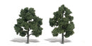 Woodland Scenics WOO1516 Ready-Made "Realistic Trees" - Deciduous - 6 to 7" 15.2 to 17.8cm pkg(2) -- Medium Green, All Scales
