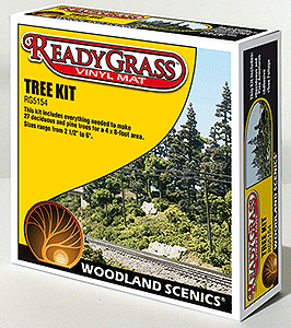 Woodland Scenics WOO5154 ReadyGrass(TM) Mat Accessories -- Tree Kit, All Scales
