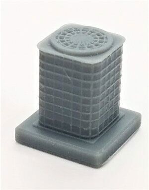 All Scale Miniatures 870798 Residential Central Air-Style Unit Air Conditioner - pkg(5), HO Scale