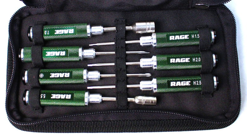 Rage R/C 1500 Compact 7 Piece Machined Tool Set with Case