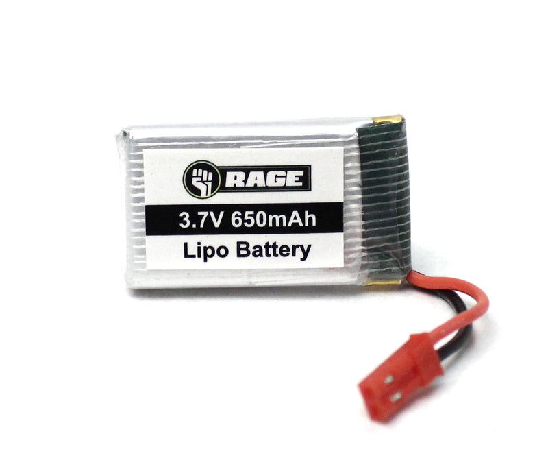 Rage R/C 4054 1S 3.7V 650mAh Lipo Battery; Stinger 240