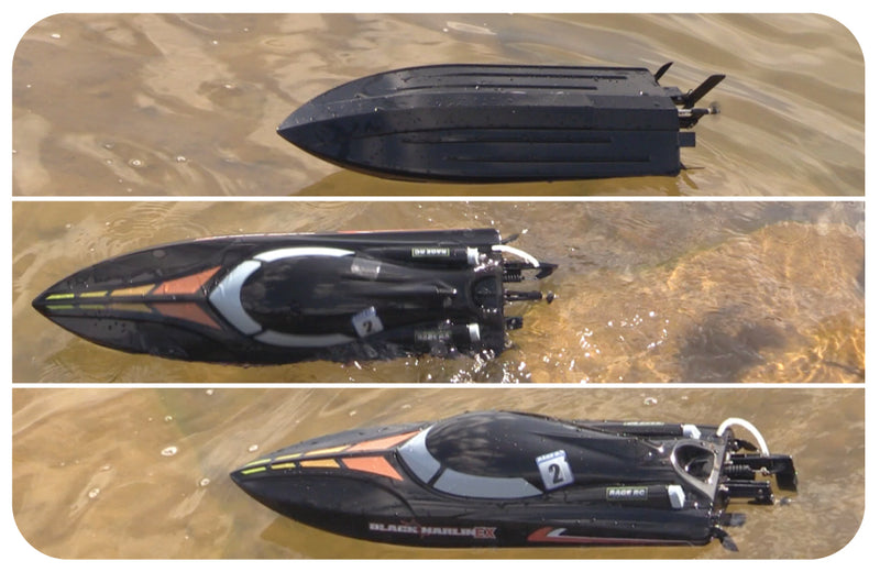 Rage R/C B1400 Black Marlin EX RTR Boat
