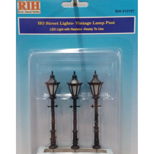 Rock Island Hobby RIH012107 HO Scale Lamp Post Classic Vintage