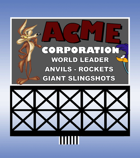 Miller Engineering Animations 443752 ACME Corporation Billboard, HO and N Scales