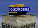 Miller Engineering Animation 442802 Oldsmobile Rocket Billboard, Small, HO and N Scales