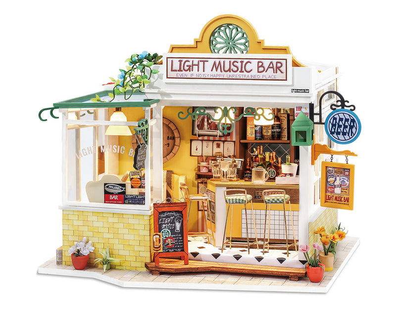 Robotime DG147 DIY House; Light Music Bar
