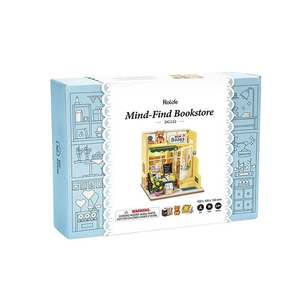 Robotime DG152 DIY House; Mind Find Bookstore