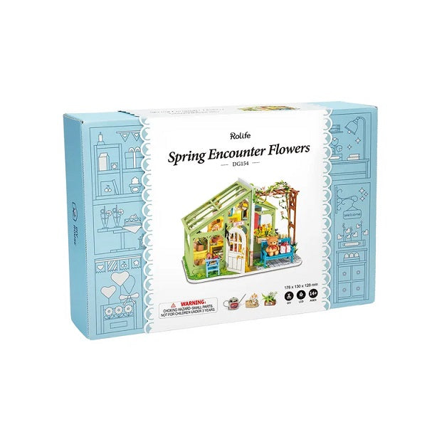Robotime DG154 DIY House; Spring Encounter Flowers