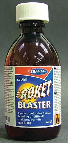 Deluxe Materials Ltd AD59 Roket Blaster -- Cyanoacrylate CA Accelerator - 8-1/2oz 250mL