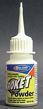 Deluxe Materials Ltd AD18 Roket Powder -- CA Filler Powder - 1.4oz 40g