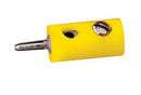 Brawa Modellspielwaren 3051 Round Plugs w/Crossover Hole -- Yellow