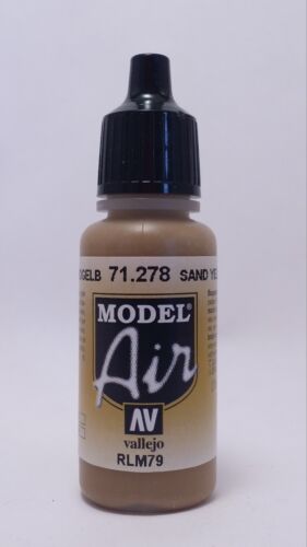 Vallejo Acrylic Paints Model Air 71278 Sand Yellow (RLM79)