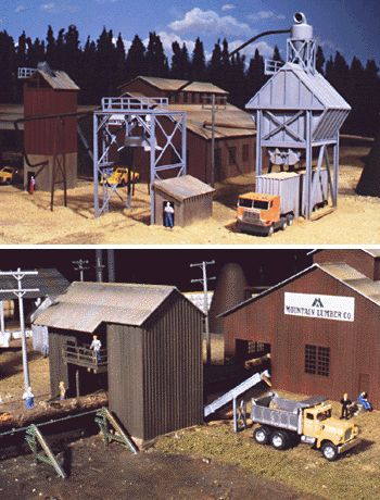 Walthers Cornerstone 933-3144 Sawmill Outbuildings -- Kit, HO Scale